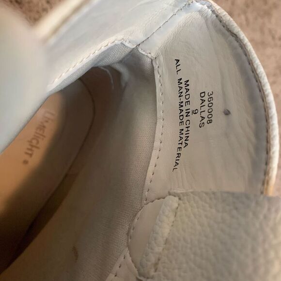 Limelight White Ivory Faux Leather Cowboy Wéstern Ankle Boots Booties 9 - Picture 5 of 8